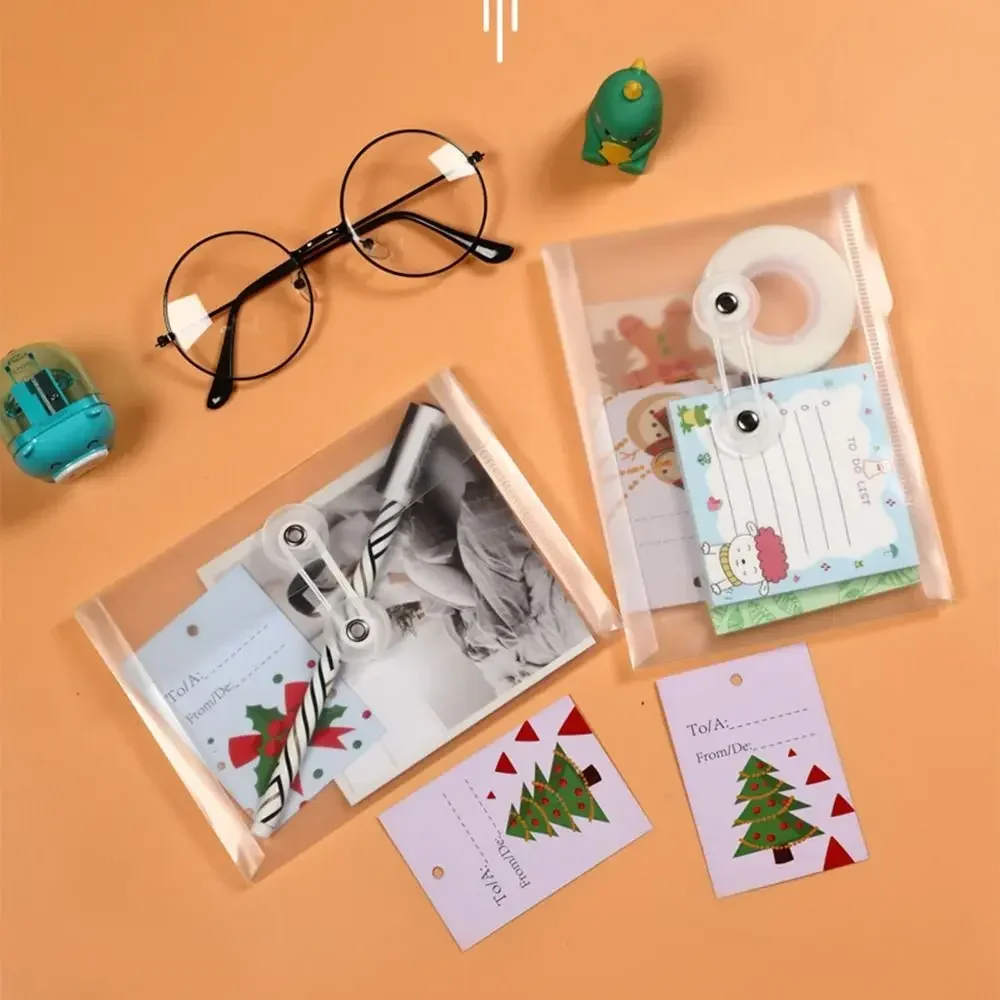 Cartella di file A5/A6 di alta qualità Cartella di documenti in plastica trasparente Regalo di rifornimento impermeabile