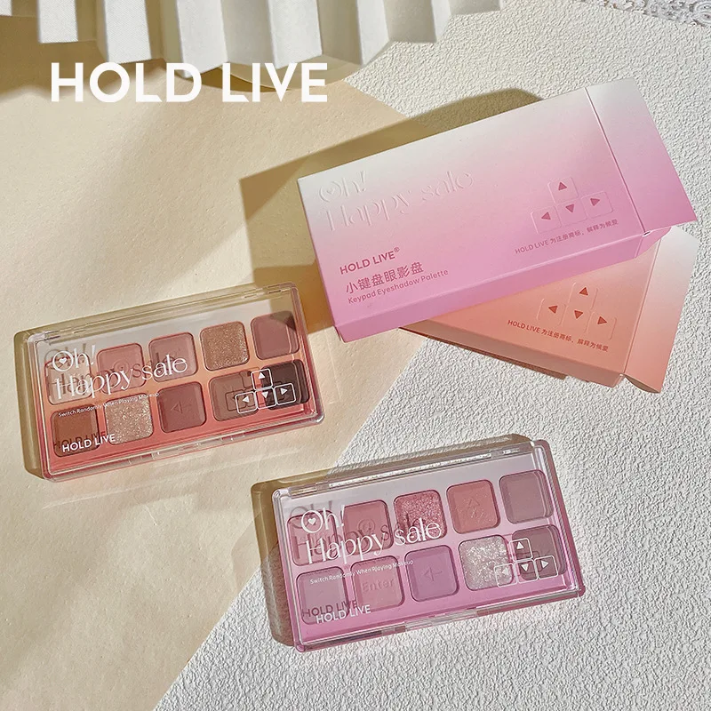 HOLD LIVE Keypad Eyeshadow Palette Ten Color Earth Color Highlight Blush Eyeshadow Palette