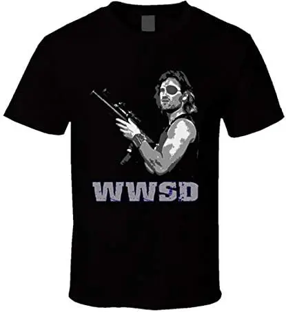 Snake Plissken Escape from Ny Retro WWSD  Tees Cotton Luxury brand vintage oversized