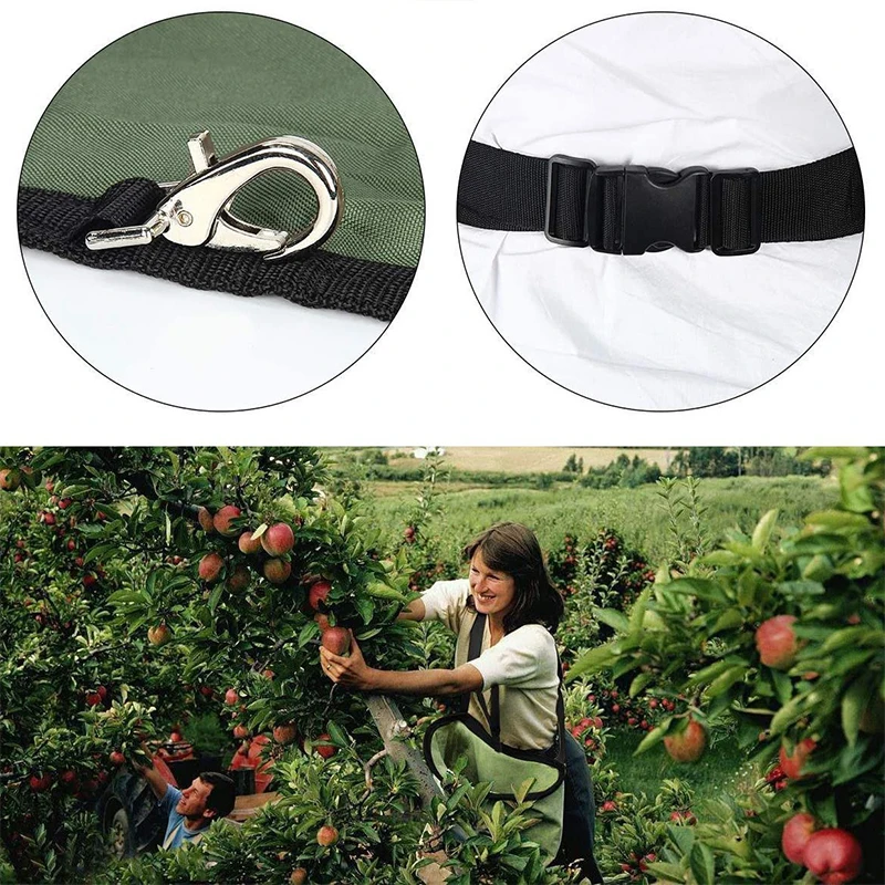 

Collapsible Fruit Gathering Bag Comfortable And Adjustable Strap For Picking Mushrooms Outdoors Fruits Vegetables Picking New