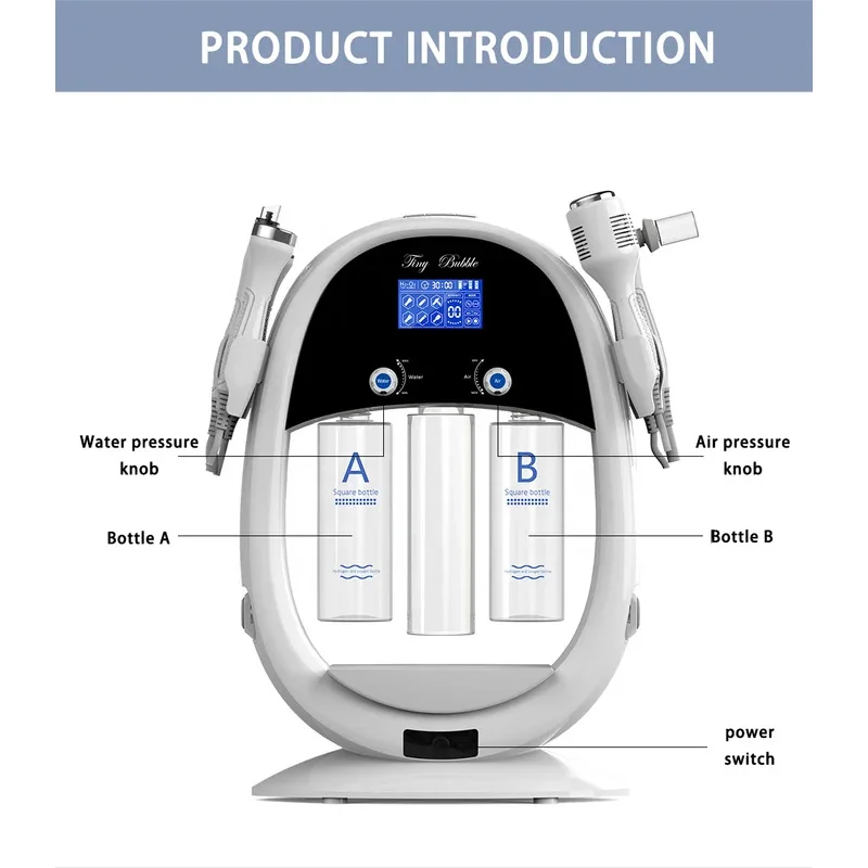 

2025 6 в 1 Многофункциональный кислородный водный гидродермабразия RF подтяжка кожи косметический аппарат для лица для продажи