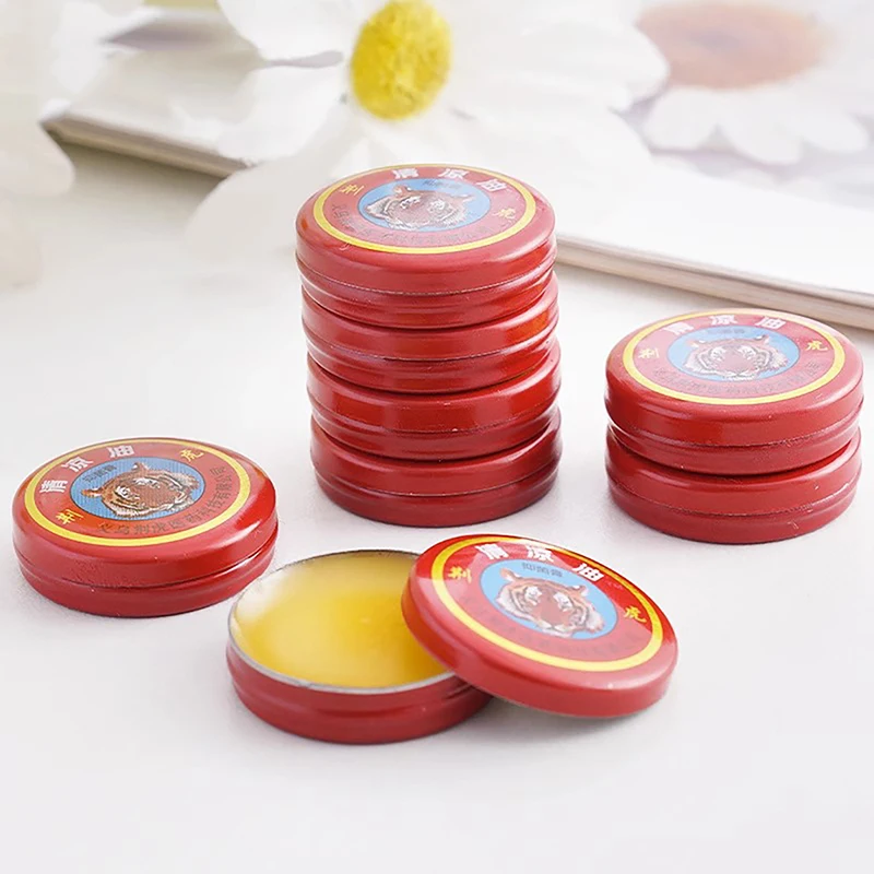 3PCS Muscle Massage Relax Natural Tiger Balm Plaster Tiger Essential Oil Mosquito Elimination Headache Cold Dizziness Solid Balm