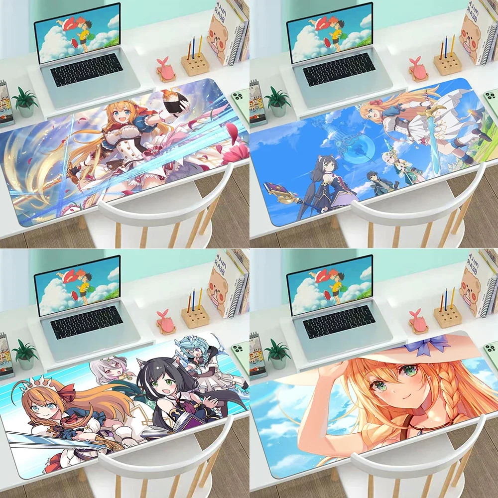 

Princess Connect Re Dive Rubber Large Mousepad Gamer Gaming Mouse Pad Accessories Desk Keyboard Mat Computer Laptop LOL Mausepad