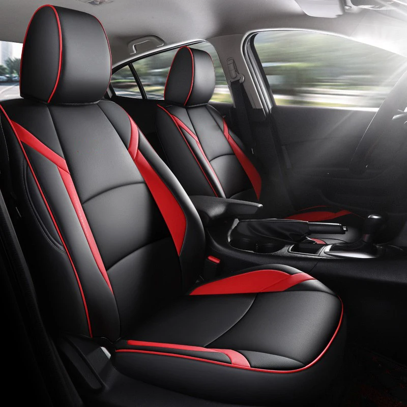 

Специальные автомобильные чехлы на сиденья для Mazda 3 AXELA 2014 2015 2016 2017 2018 2019, водонепроницаемая кожаная подушка, защитный чехол для автомобильных сидений