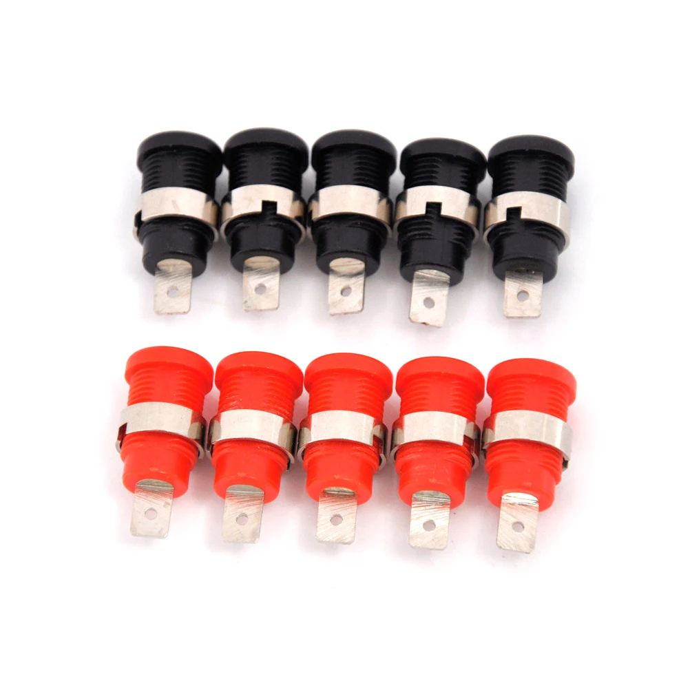 10PCS 4mm Banana Female Jack Socket Panel Mount Binding Post