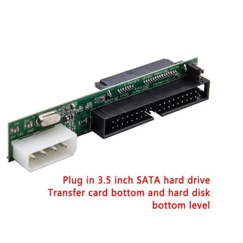 SATA ssd hdd female hard drive to ide 3.5" 40 pin male converter card adapter ide to sata hdd ide image 4