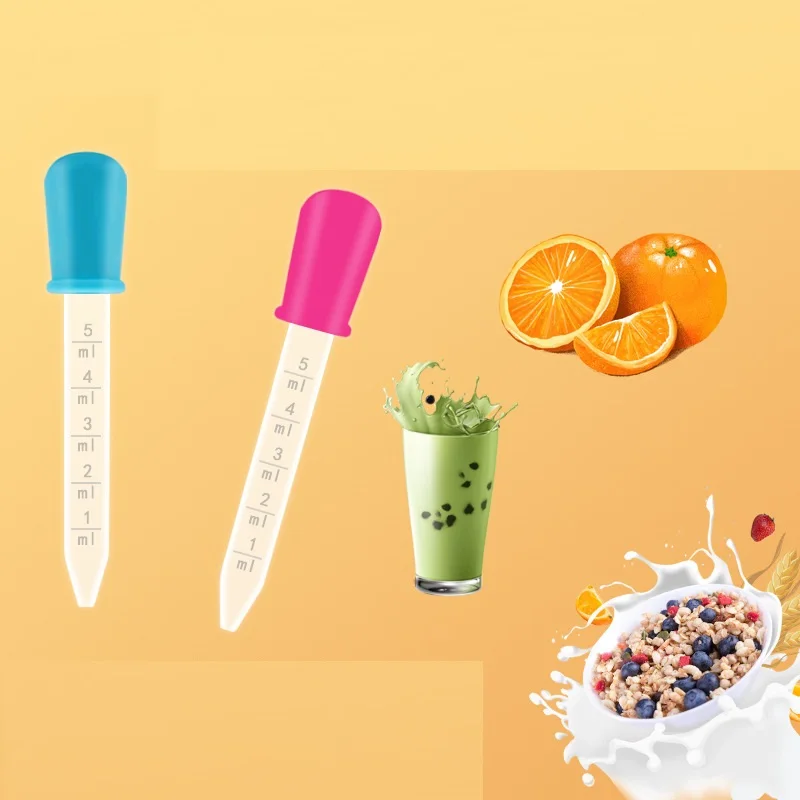 Пипетка-капельница, 5 мл, из силикона и пластика