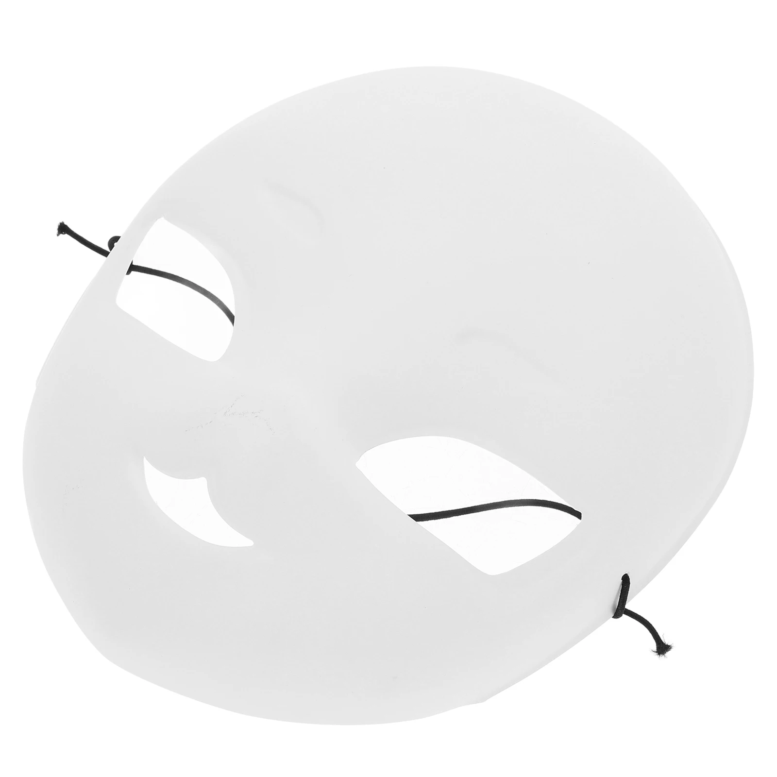 

White Blank Mask Thick PVC Masquerade Face Mask For Halloween Special Events Hand Painting Crafters