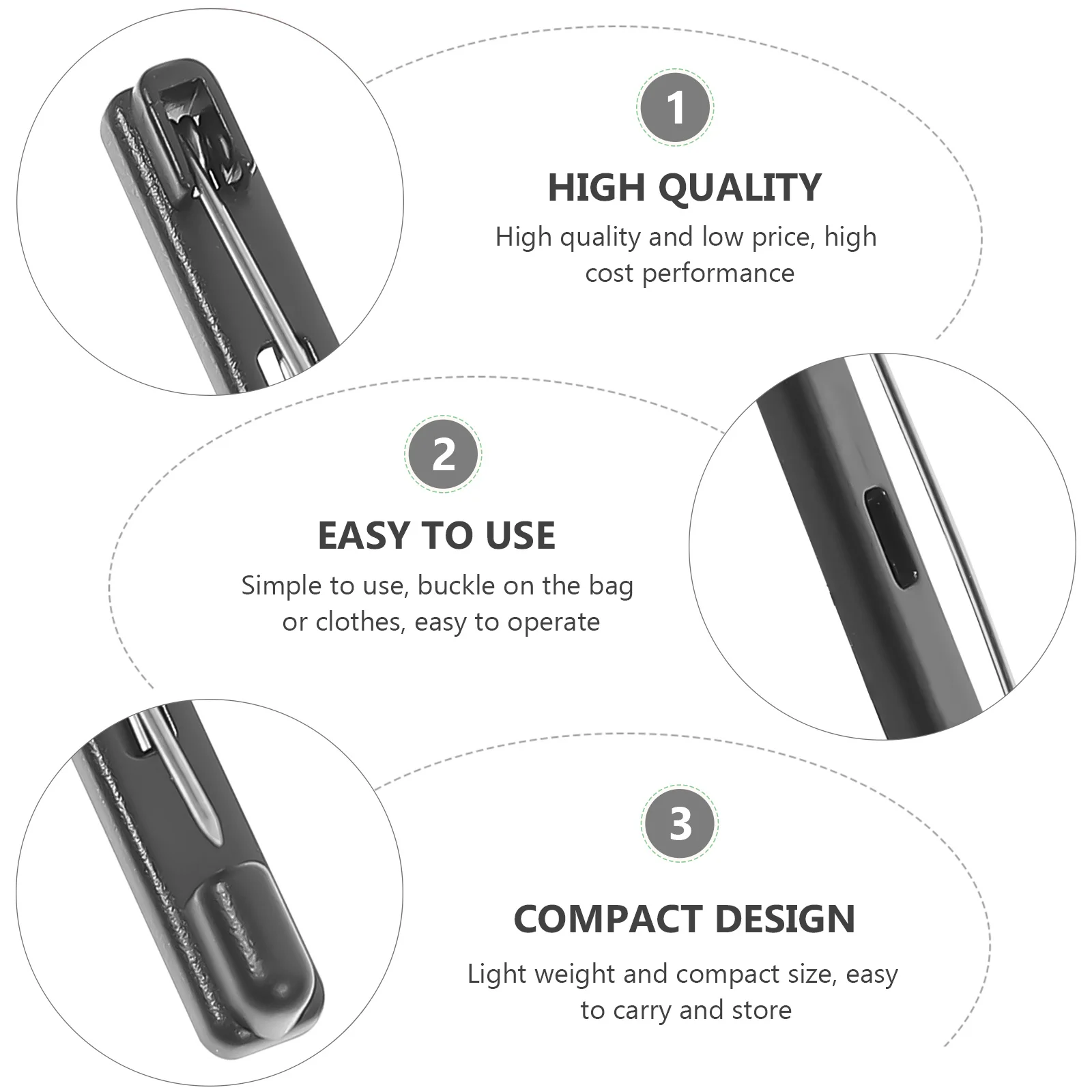 

300Pcs Bar Brooch Pin Badge Work Number Tag Clips Lightweight Durable for Office Restaurant Brooch Pin