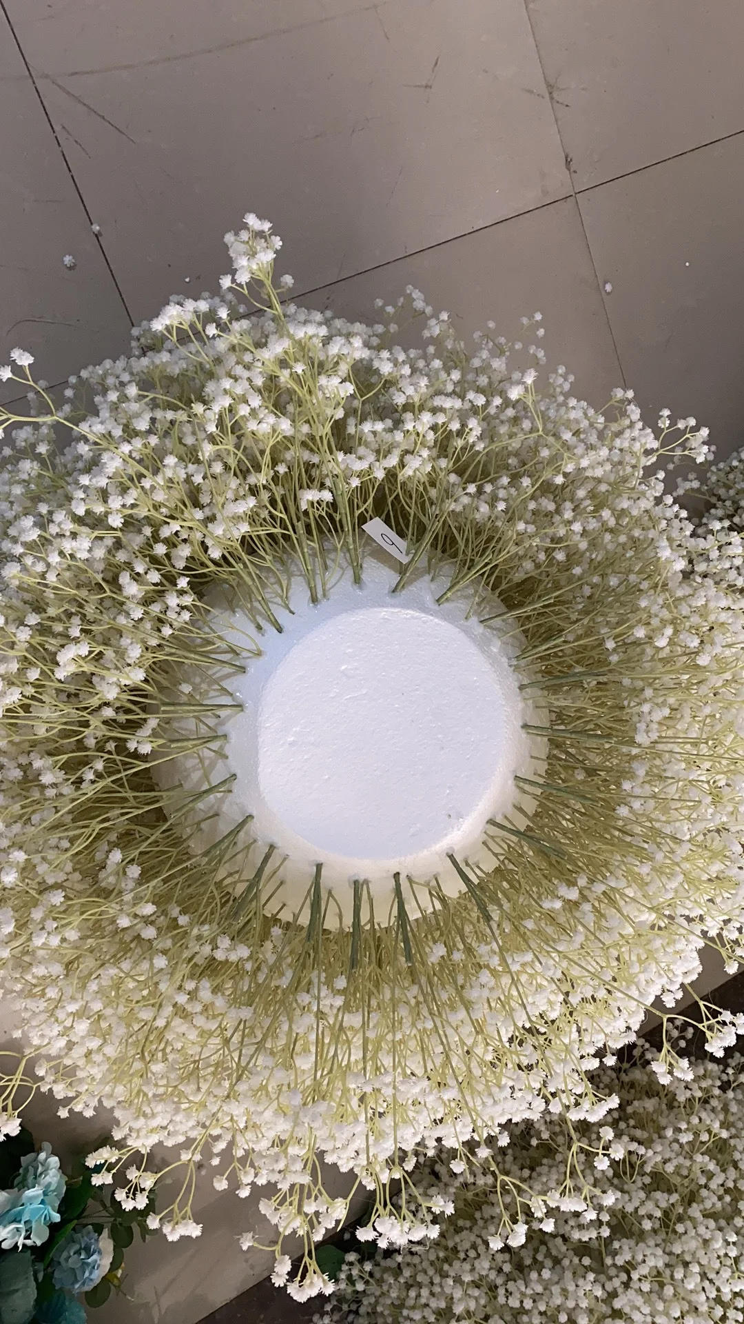 Großhandel Schleierkraut Künstliche Blumenkugel Hochzeitstisch-Mittelstück Blumenarrangement für Zuhause Bühnenhintergrund Künstliche Blumendekoration – Detail 1