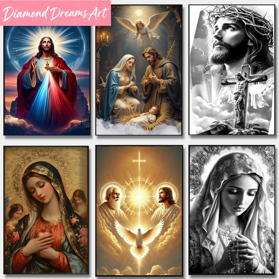 Resin Art Mary - Frameless,2026 Christmas Diamond Painting Art DIY