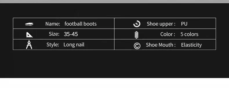 Neue Herren Fußballschuhe Trainingsschuhe Fußballschuhe mit langen Stollen Ultraleichte Fußballschuhe FG Rutschfeste Outdoor-Schuhe Dropshipping – Detail 6