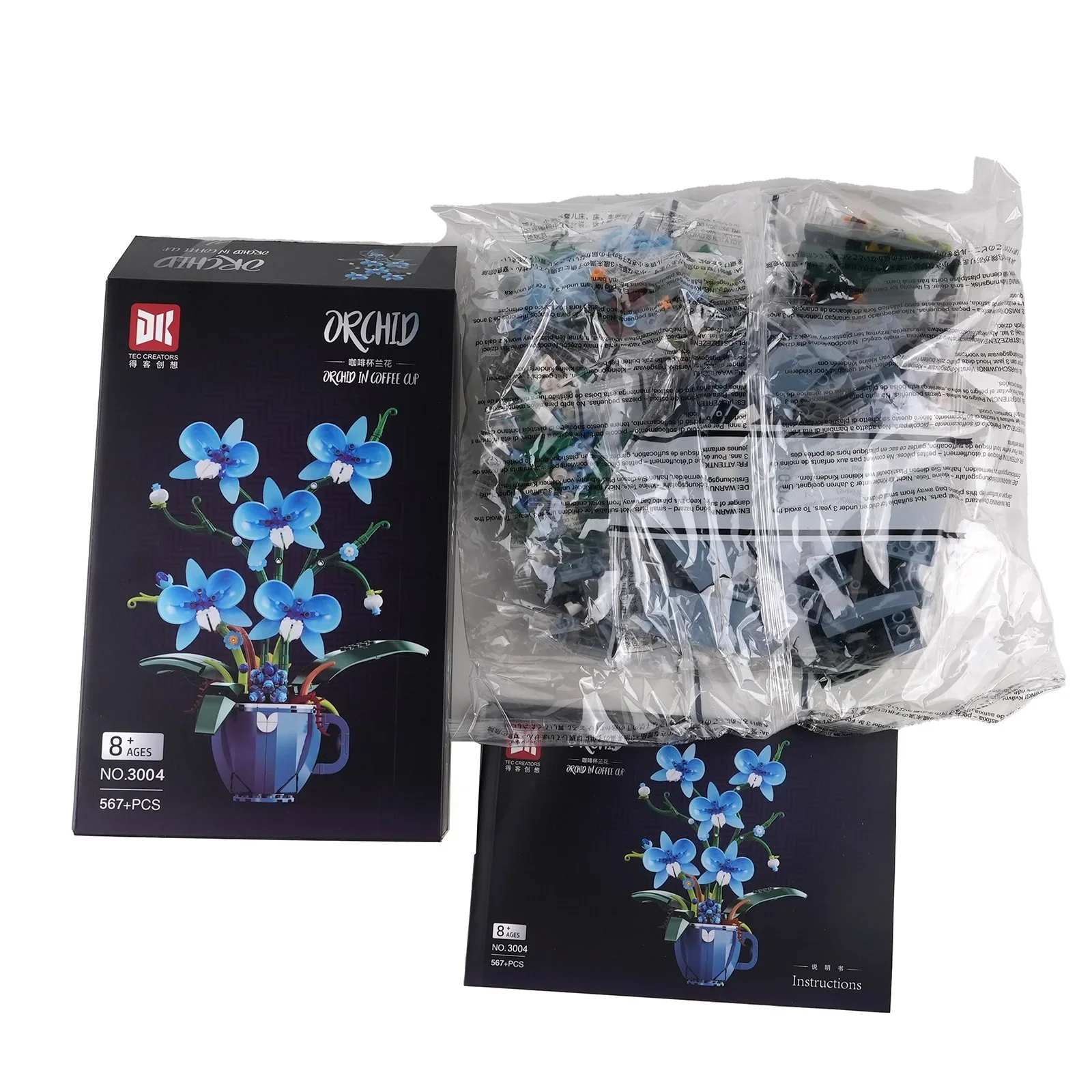 

Flowers Bouquet Flower 223-567PCS Building Blocks Set Block Bonsai Plant Model Bricks Romantic DIY Valentine's Day Birthday Gift