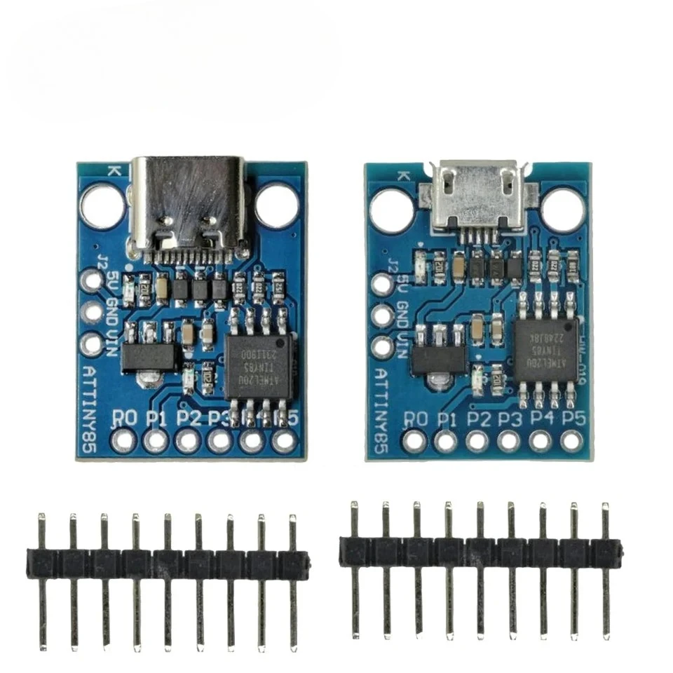 ATtiny ATtiny85 Digispark Kickstarter Micro USB Development Board Module IIC I2C TWI SPI Low Power Microcontroller