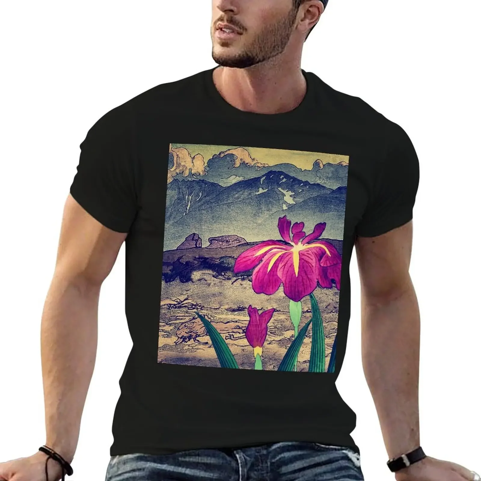 

Evening Hues at Jiksa - Nature Landscape T-Shirt summer top hippie clothes compression shirt men