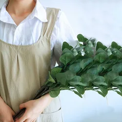 Women Cotton Linen Cross Back Apron Japanese Housework Baking Wrap korean Florist Dress Solid Color Garden Kichen Apron