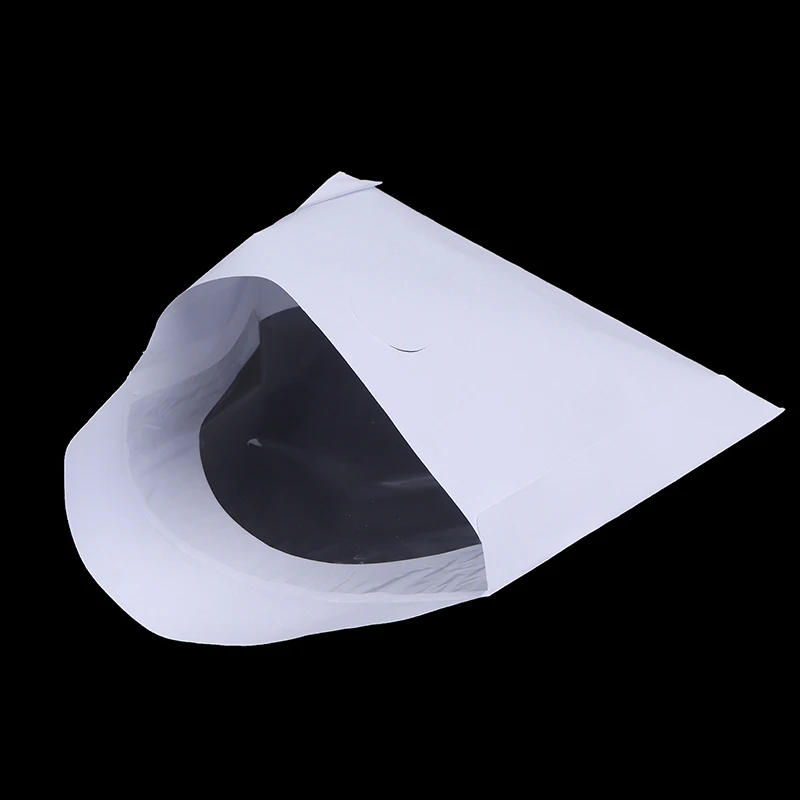 10/50PCS  Envelopes Storage Clear Window Case Flap White Folded Paper Bag CD DVD Disc 12.5CM  Paper Sleeves