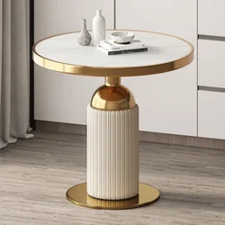 Tavolini da salotto nordici Tavolini da caffè moderni per la casa in metallo di lusso Design rotondo Moveis Para Casa Decorazione di mobili