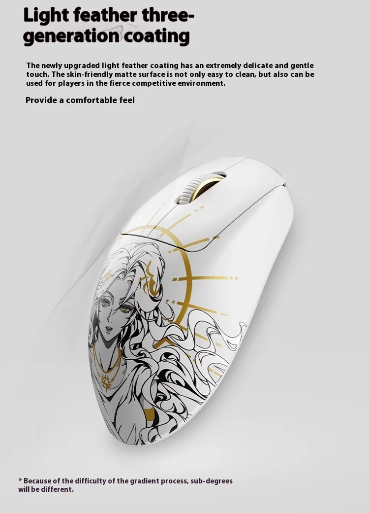 Waizowl Ogm Pro V2 Zeus Mouse Paw3950 3 Mode Wireless Mouse 8K Polling Rate Game Mouse Lightweight Mice PC Accessories Custom