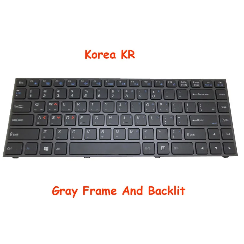 

Клавиатура для ноутбука с/без подсветки P640 P640RE для 한성lua für Hansung E46 Для BossMonster Jr. английский американский корейский черный/серый рамка