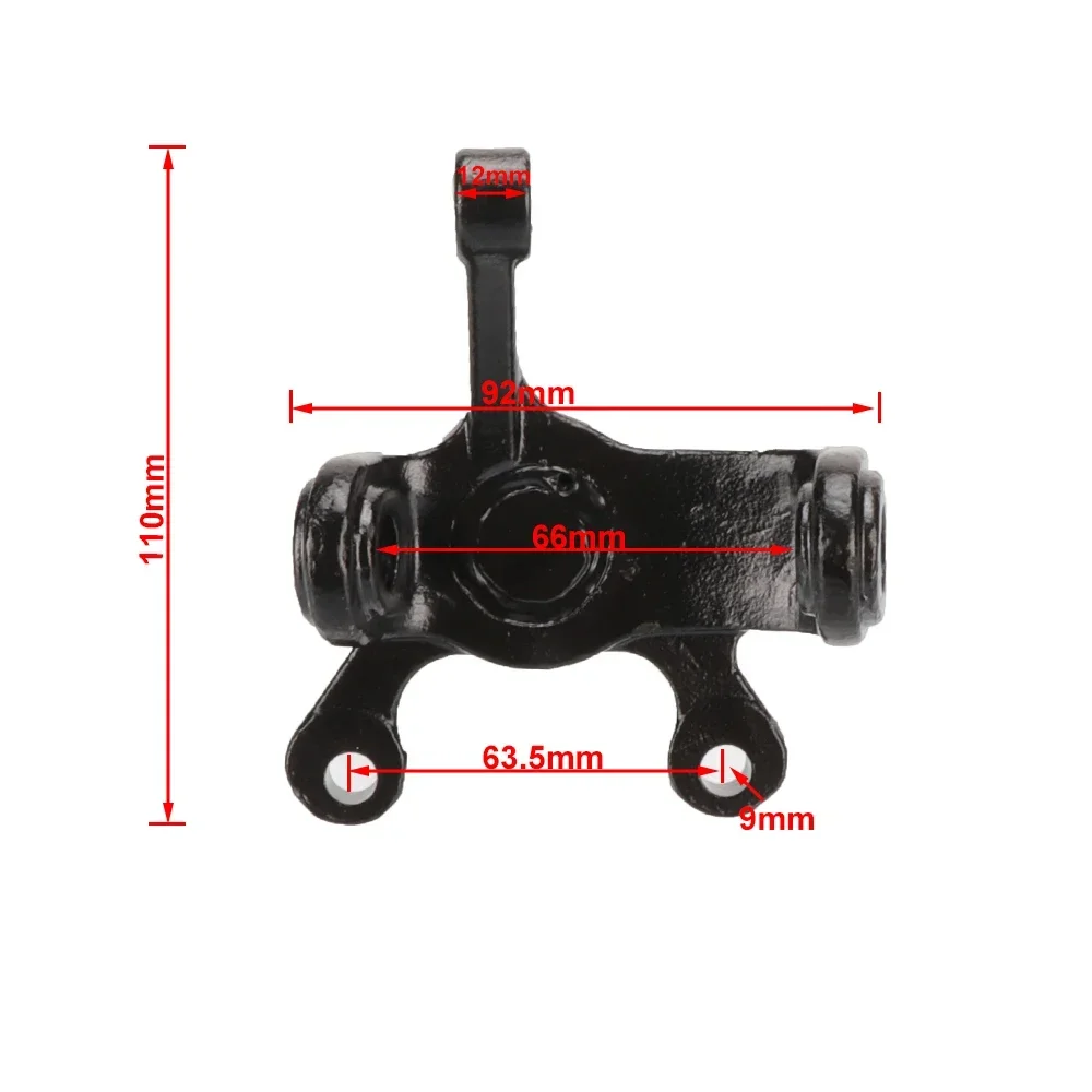 1Pair 17mm Steering Strut Knuckle Spindle Fit For China ATV 110cc 150cc 200cc 250cc Go Kart Buggy UTV Quad Bike Disc Brake