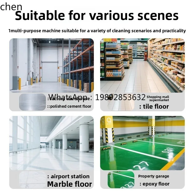 ZZ Lavapavimenti da terra Fabbrica commerciale Supermercato Parcheggio Macchina industriale per spazzare e pulire
