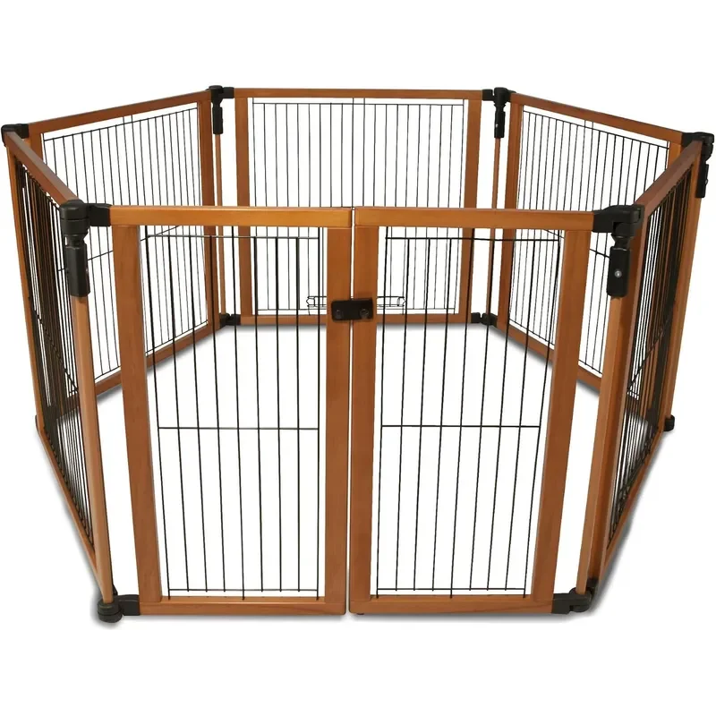 Cardinal Gates Indoor Pet Gate and Puppy Playpen, 6 Panels