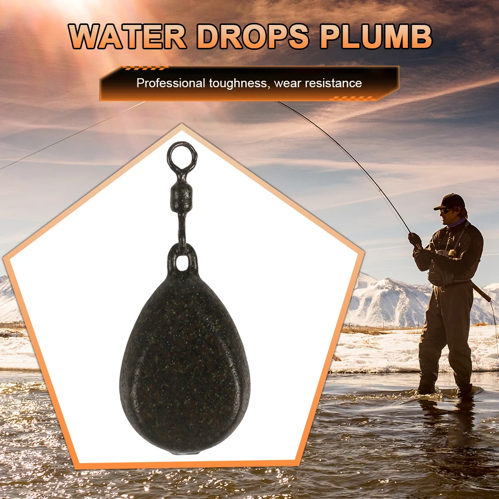 57 جرام صب قطرة النار الصيد الوزن مع قطب شقة الكمثرى الرصاص الصيد وزن قطرة الماء الغطاسون لصيد سمك الشبوط مشبك آمن