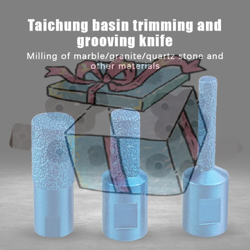 

【CCA】1/3Pcs Vaccum Brazed Milling Cutter Core Drill Bit Ceramic Tile Marble Stone Slotting Angle Grinder Parts 6 10 15mm