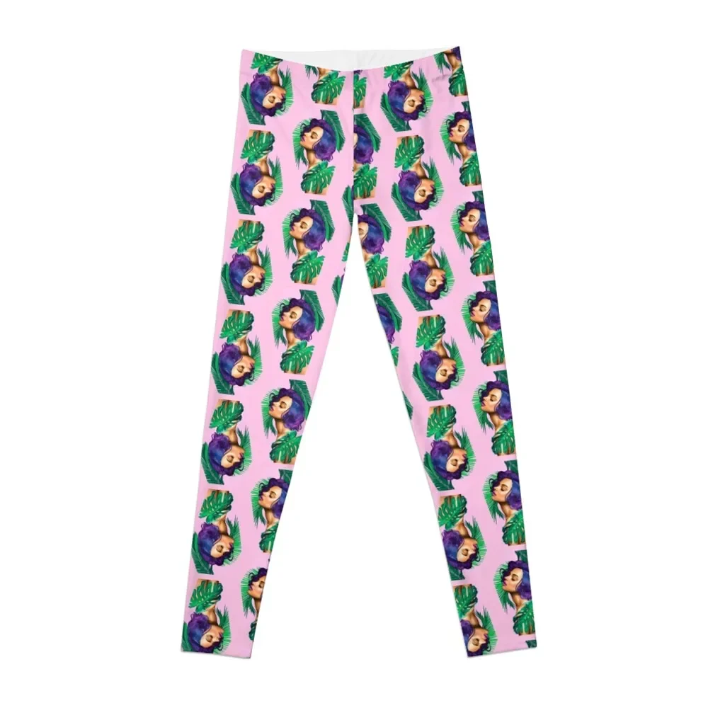 

Paradise by Miss E Leggings Golf wear Women's gym Fitness woman Womens Leggings