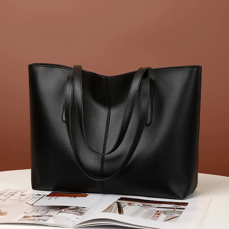 New 2024 Large Women\'s Bag Large Capacity Shoulder Bags High Quality PU Leather Shoulder Bags Ladies Wild Bags Sac a Main Femme