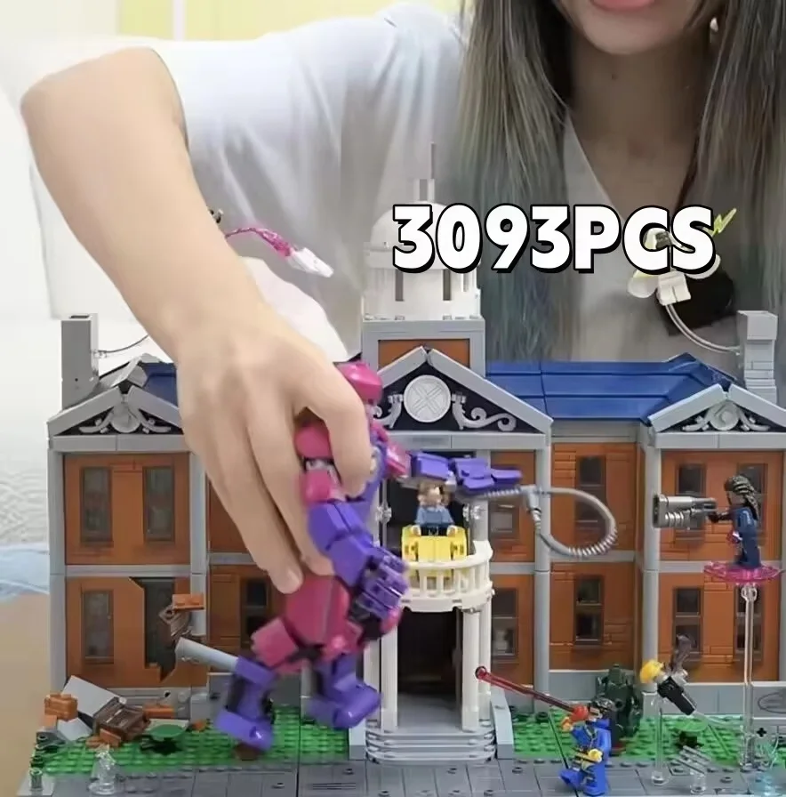 NEW MOC 3093pcs 2026new  Star Item Mutant Academy Base Craft Blocks Distinctive Styling Renovation Ornament