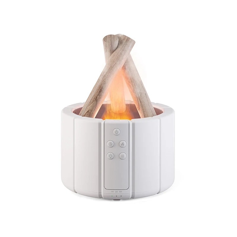 

Campfire Aromatherapy Machine Home Aromatherapy Machine Essential Oil Aromatherapy Flame Humidifier Home Deco Easy To Use White