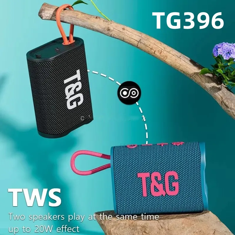TG396 Открытый беспроводной Bluetooth-динамик Сверхнизкие басы Мини Бумбокс FM Беспроводной портативный Bluetooth IPX7 Водонепроницаемый динамик TWS