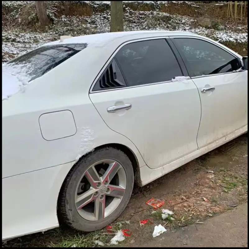 

Для Toyota Camry 2007-2017 седан, жалюзи на заднее окно, жалюзи, рамка, литая крышка, наклейка, отделка, Стайлинг автомобиля, автоаксессуары