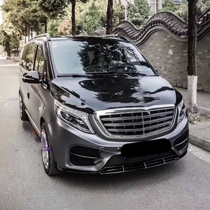 Front Rear Bumper Side Skirt Hood Wheel Eyebrow Grille for Mercedes Benz Vito Modified Maybach Style Body Kit Car Accessories