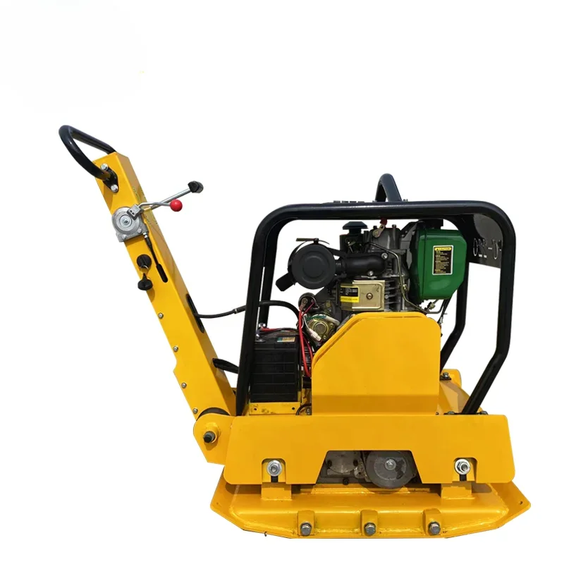 New Design of Bidirectional Flat Rammer Vibration Flat Reversible Gasoline/Diesel 13HP 34KN Earthmoving Compactor