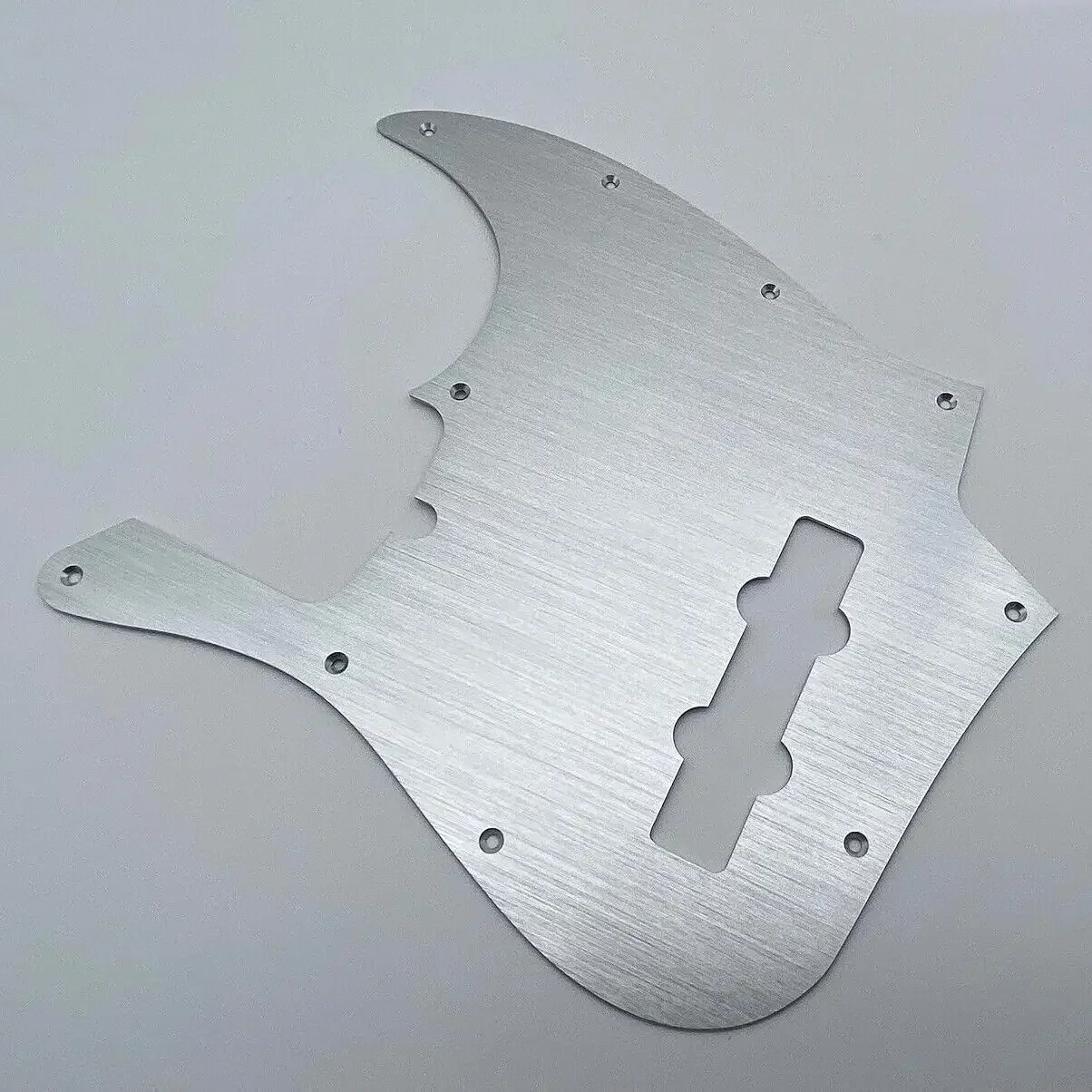 Pro 10-Hole Aluminum Anodized Jazz Bass Pickguard for 4-String American Standard J Bass Style Guitar Scratch Plate