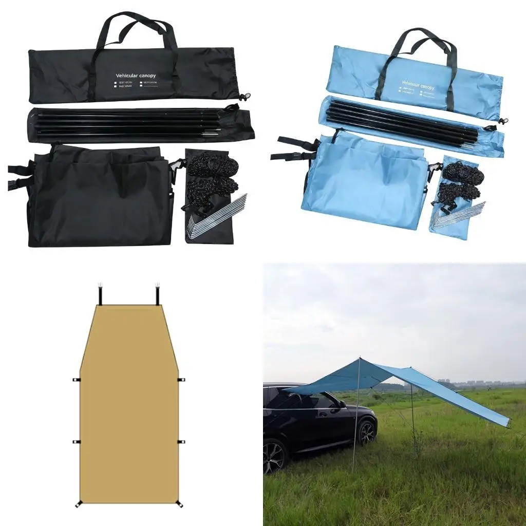 

Автомобильный тент для наружного кемпинга, путешествия, автомобиля, на крыше, от солнца, портативный H9EE