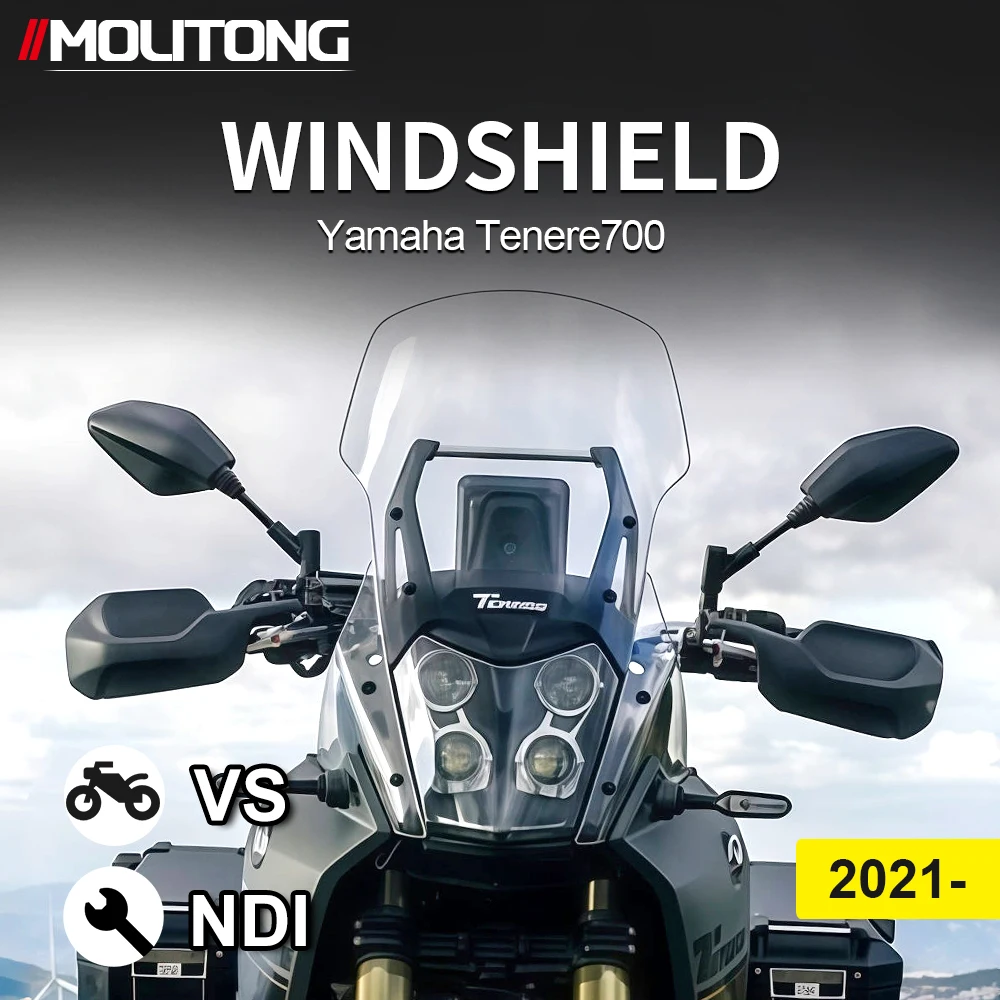 

Motorcycle Accessories For Yamaha Tenere700 Tenere 700 TENERE 700 2021 2022 2023 2024 Windshield Wind Deflector Windscreen Kit