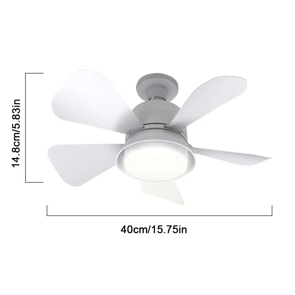 2 in 1 Ceiling Fan Light 3 Gears Dimming Remote Control Electric Wireless Fan Eye Protection Universal