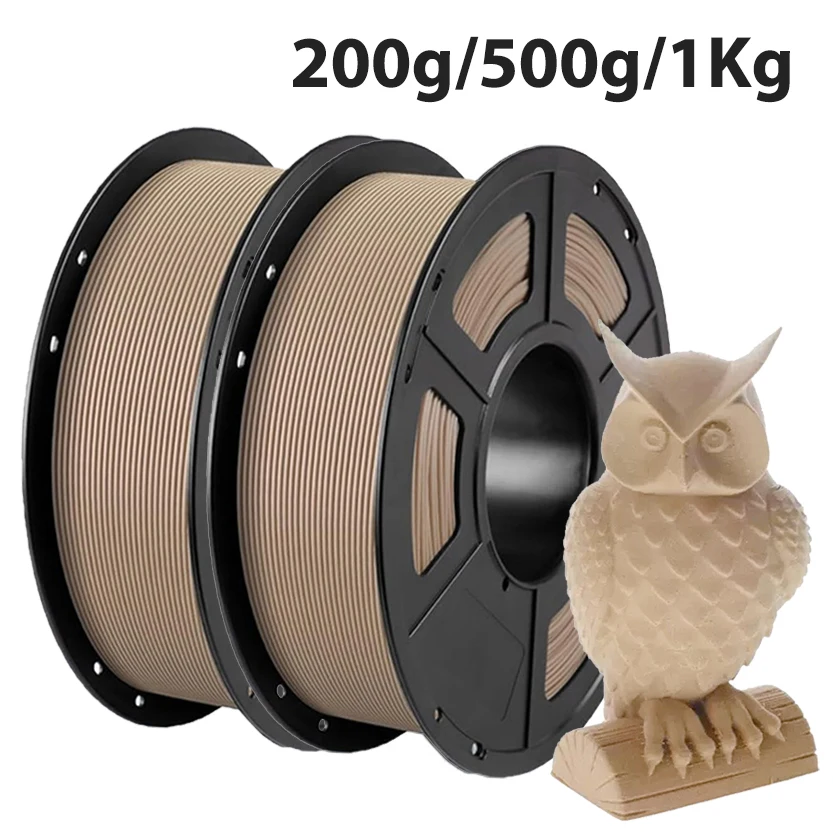 

PLA Light Wood 3D Printer Filament 200g 500g 1Kg Sandal wood 3D Printing Materials Pla Walnut Cherry Light wood