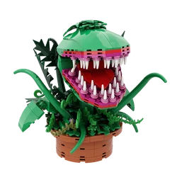 Gobricks MOC Potted Plants Cannibal Flowers Building Blocks Movies Audrey ii-DIY Toys Model Bricks Gift Adult Kids Decor Garden