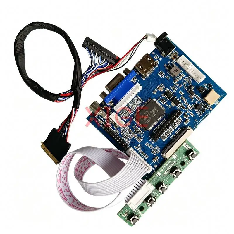 

Controller Drive Board Fit HT156WXB NT156WHM HB156WX1 M156NWR2 AV+HDMI+VGA 1366x768 LVDS 40Pin 1366*768 Laptop Monitor Panel Kit