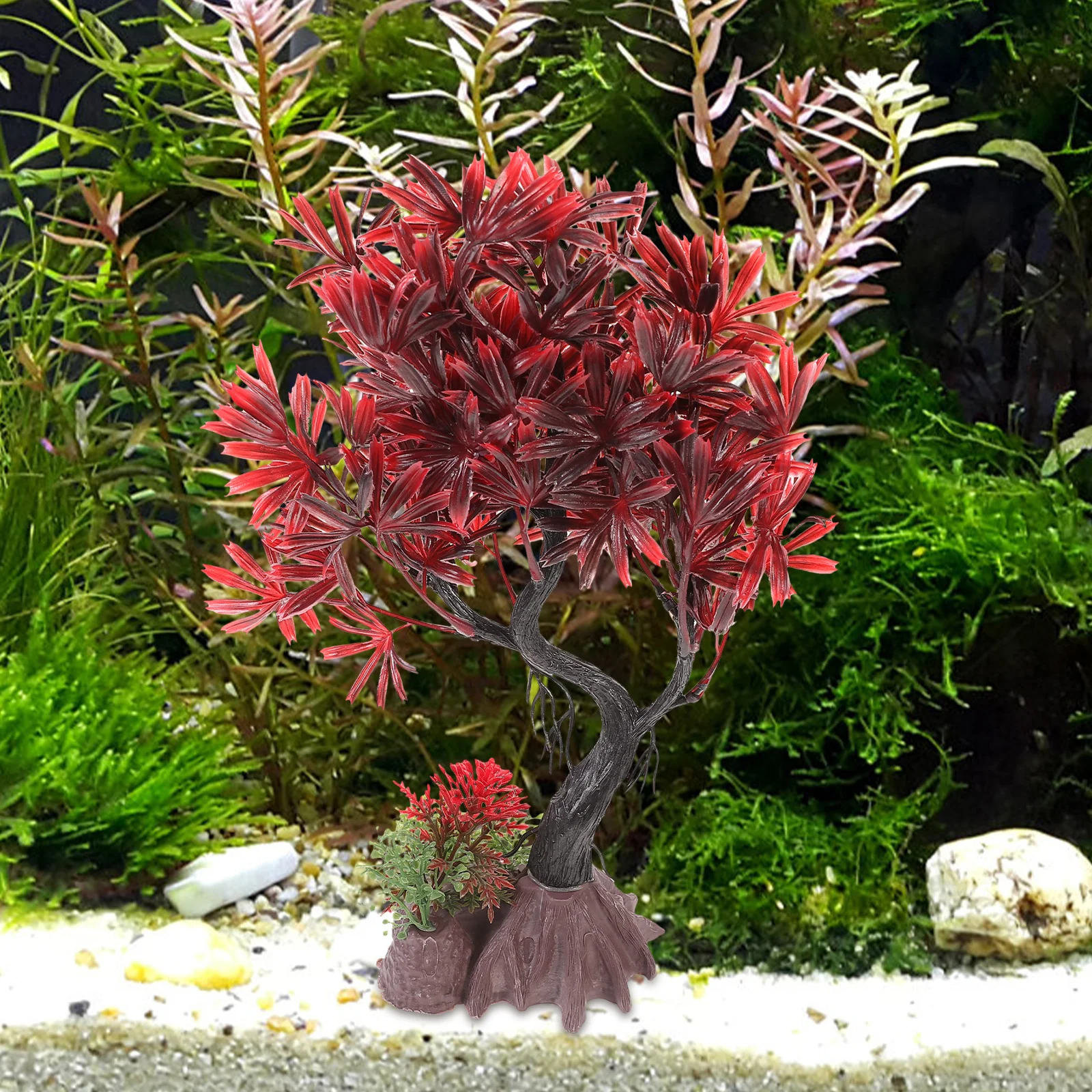 

Fake Fish Tank Tree Small Artificial Plastic Plant Decoration Fish Aquarium Landscaping Accessories Aquarium Plants