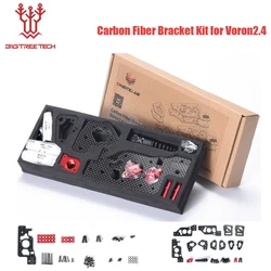 BIGTREETECH CHAOTICLAB 3D Printer Gantry Carbon Fiber Bracket Kit with AB Motor Mounts and XY-Joints for Voron2.4 R2 Model