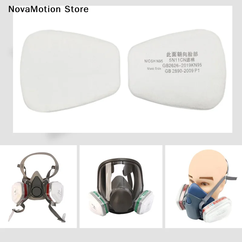 [NM]10Pcs 5N11 Dust Filter Paper Holder For  6001/6200/7502/6800 Chemical Spraying Painting Respirator Gas Mask Accessories[NM]
