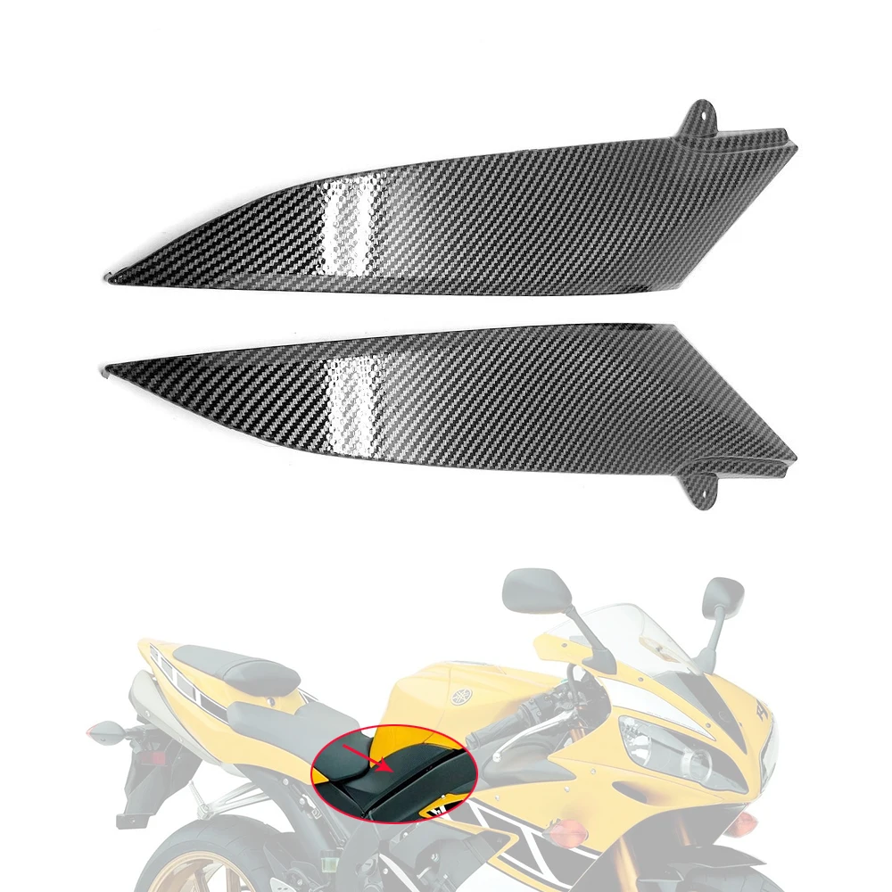 Accessories ABS Carbon Fiber Gas Tank Side Fairing Panel lateral Cover Guard Cowl Kit For YAMAHA YZFR1 YZF R1 2004 2005 2006