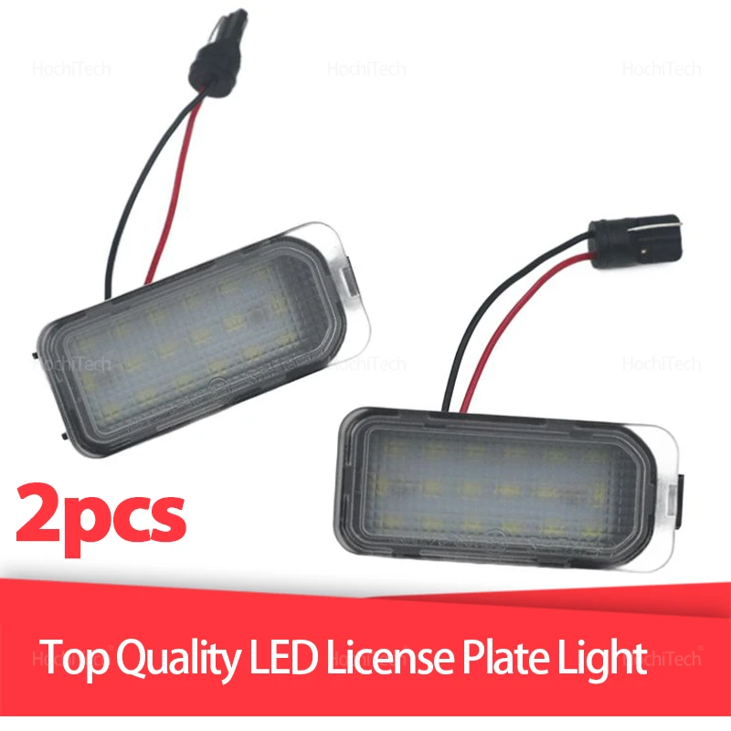 For Ford S-MAX C-MAX Focus MK2 MK3 2x Car Rear LED SMD License Number Plate Light Lamp Kuga Fiesta Mondeo