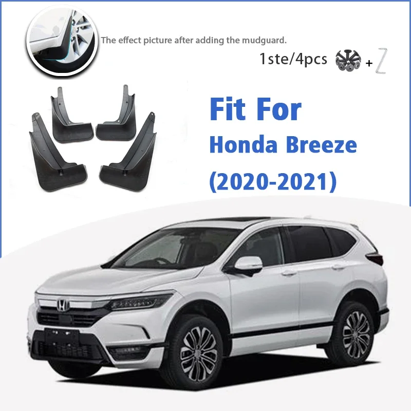 

Mudguard For Honda Breeze 2020-2021 Front Rear 4pcs Mudflaps Mudguards Car Accessories Auto Styline Splash Guard Fender Mud Flap